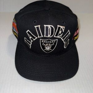 Vintage Raiders Super Bowl Champions Snapback Hat Annco Wool Blend Taiwan Rare